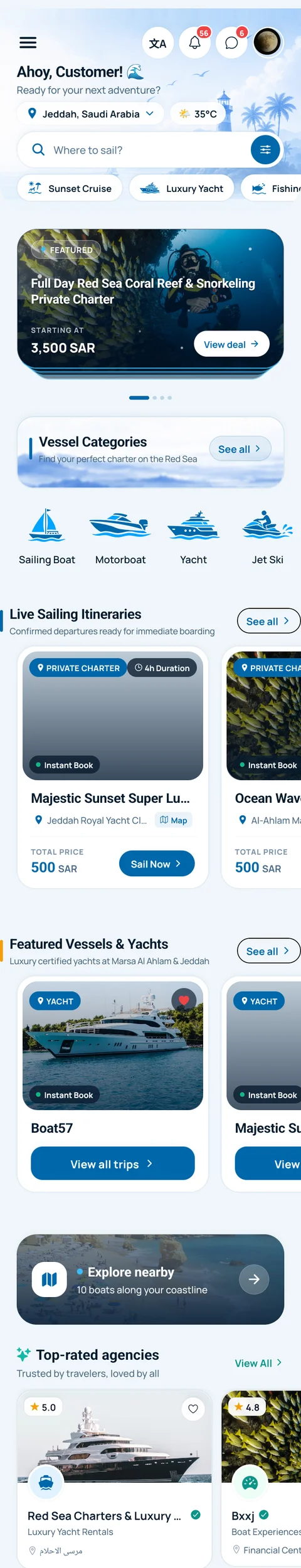 BoatPro app full scroll